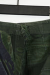 Real 1970s Late War Tiger Stripe Pants, used, black dyed.
