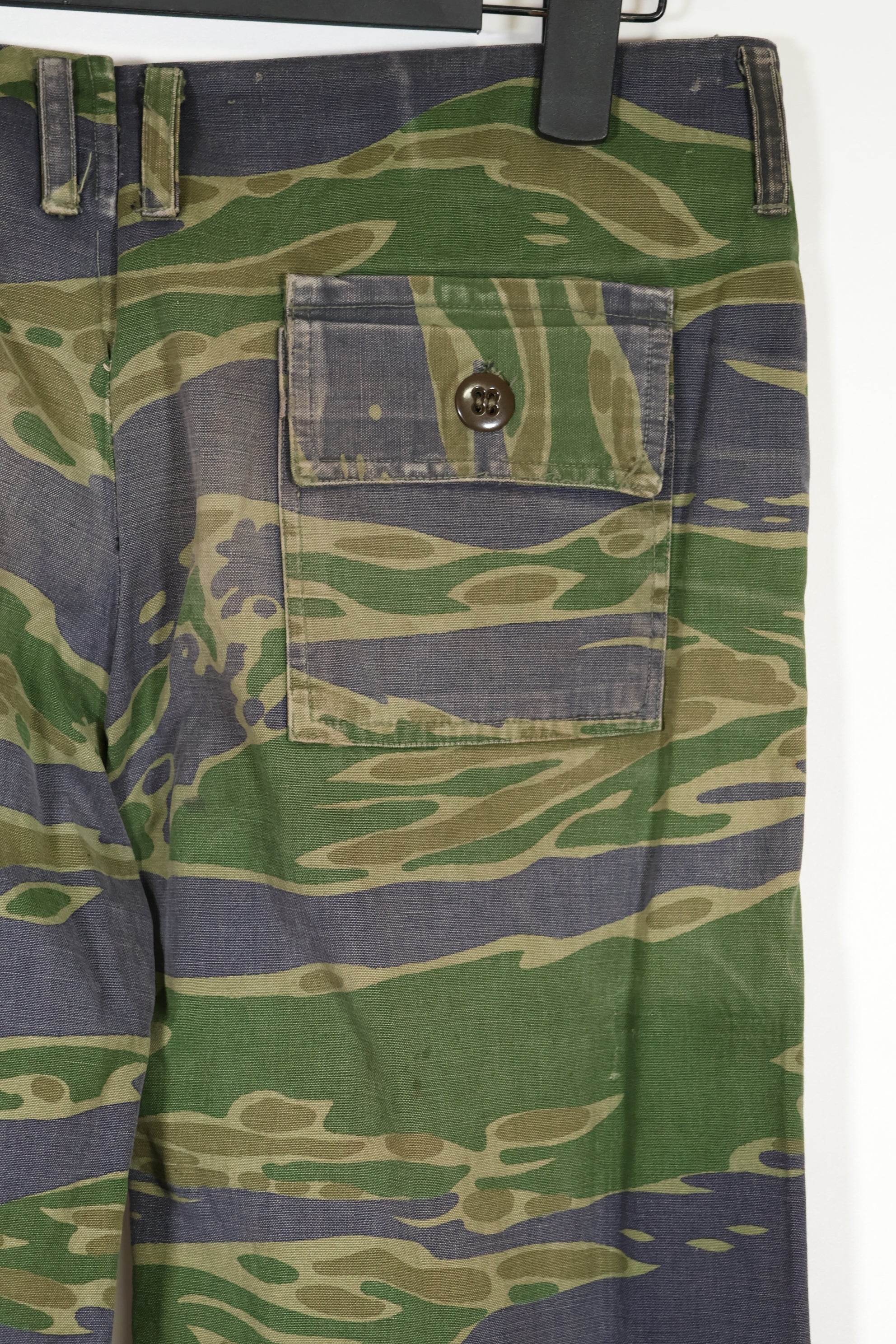 Real 1970s Late War Tiger Stripe Pants, used.