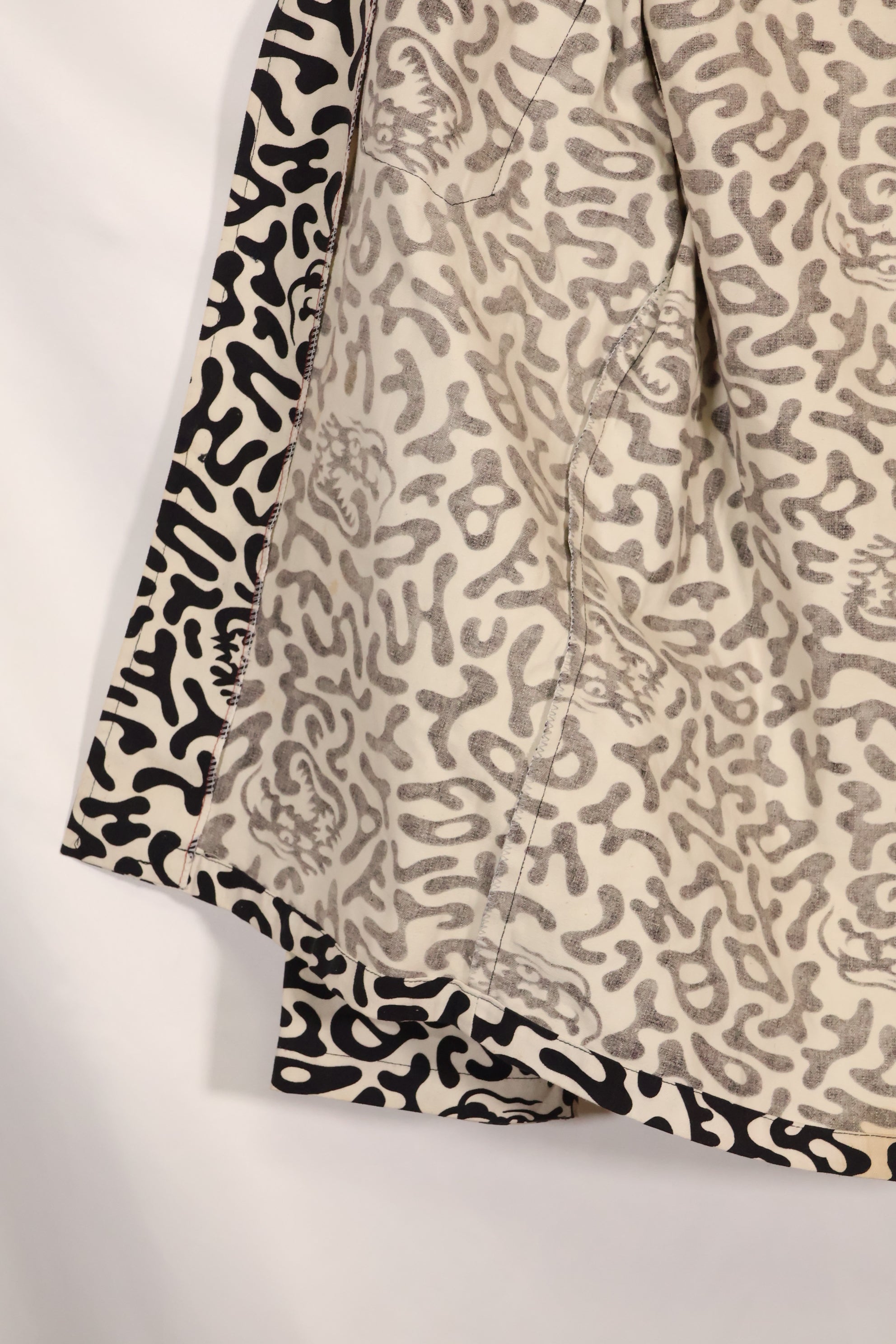 1980's Korean student camouflage clothing Hangul camouflage shirt, almost unused B