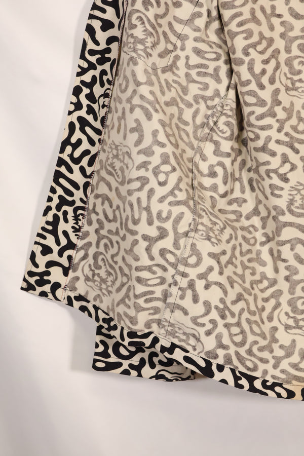 1980's Korean student camouflage clothing Hangul camouflage shirt, almost unused B