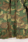 1968 Contract L-R Ripstop ERDL Camouflage Jungle Fatigue Jacket in good used condition