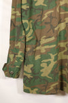 1968 Contract L-R Ripstop ERDL Camouflage Jungle Fatigue Jacket in good used condition