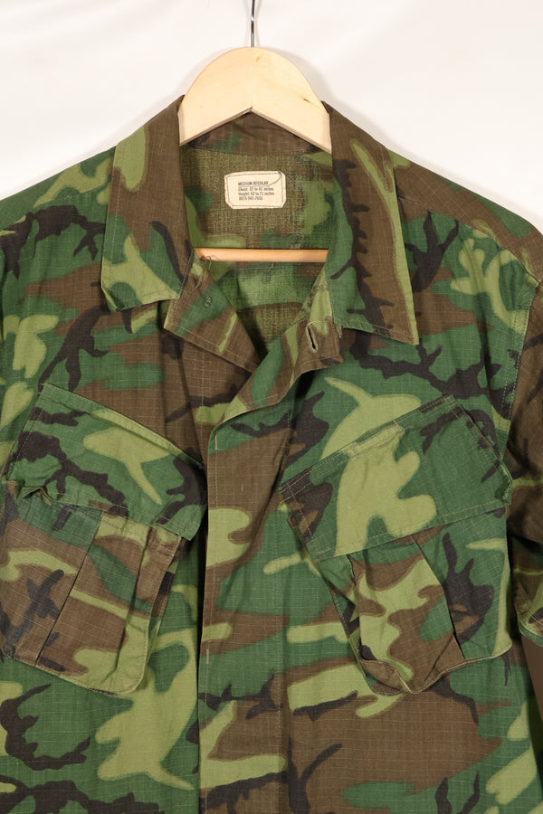 1969 Contract M-R Ripstop ERDL Camouflage Jungle Fatigue Jacket in good used condition