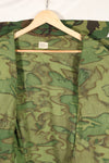 1969 Contract M-S Ripstop ERDL Camouflage Jungle Fatigue Jacket, faded, used, B