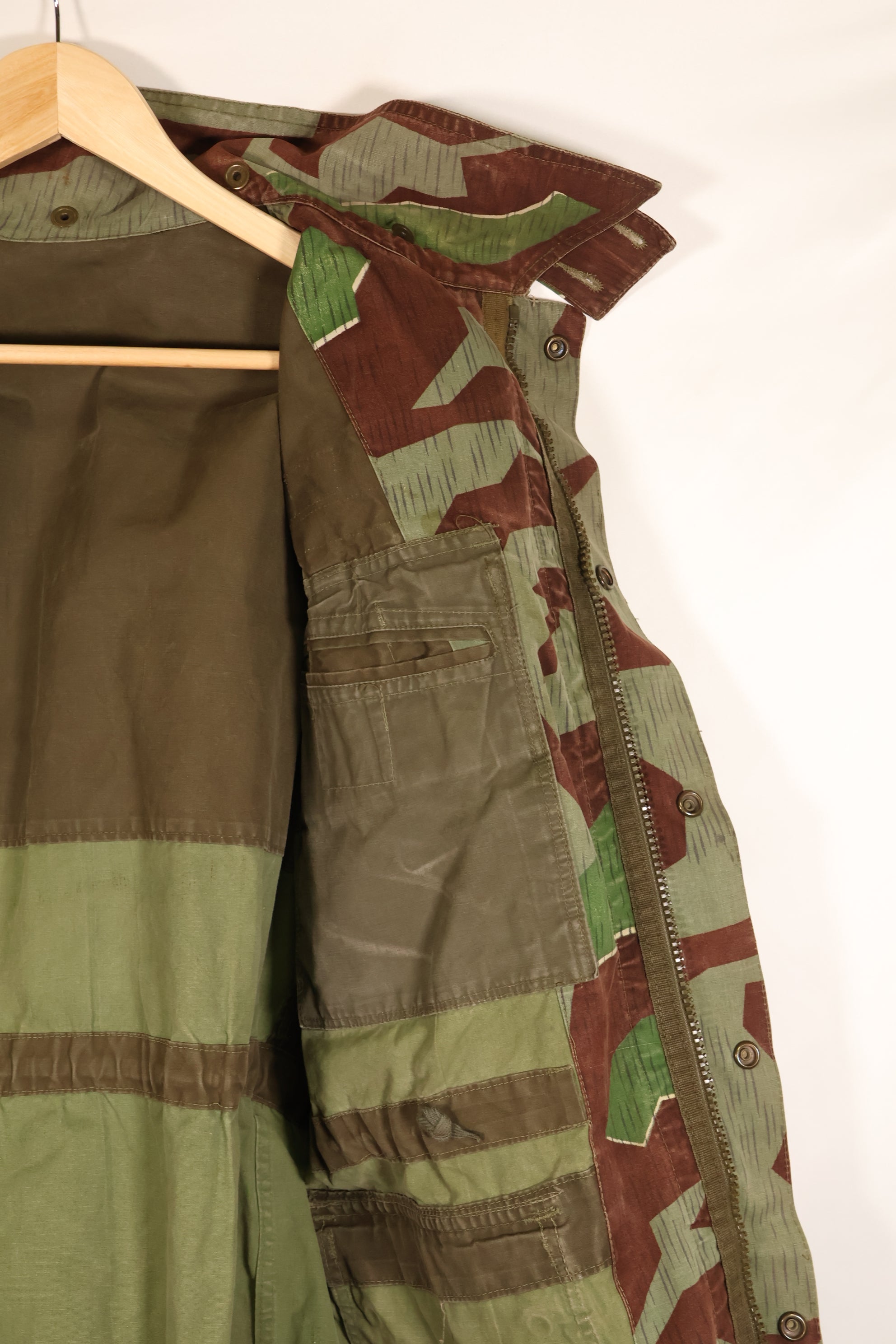 1950s, West Germany, Bundeswehr, Airborne Forces, Sprinter Camouflage, Airborne Jacket, Used