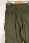 Late 1960s-70s lot, presumed PX item, 36 x 32 OG-107 utility pants, baker pants, used.