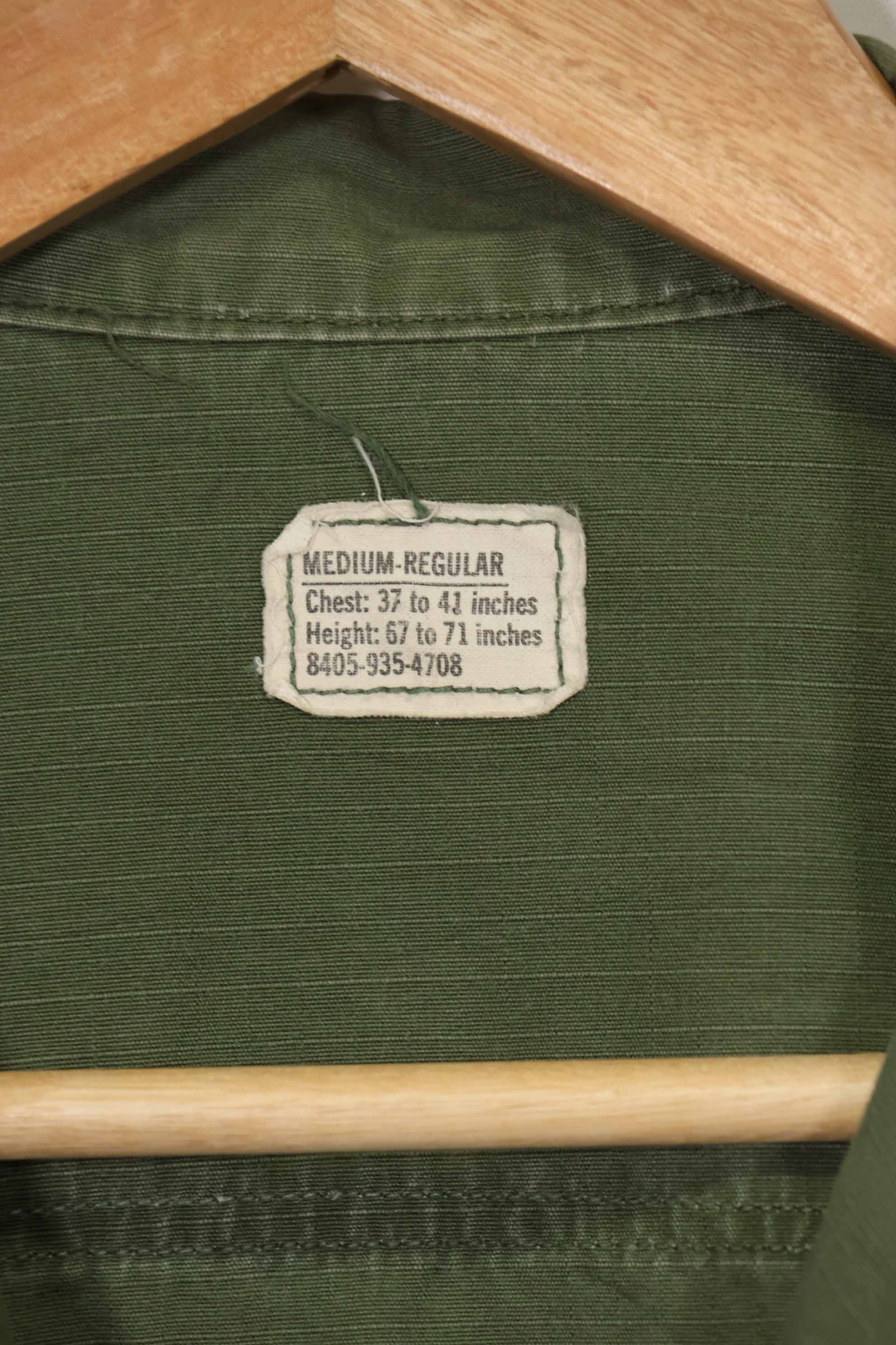 1968 Contract 4th Model Jungle Fatigue Jacket M-R Used