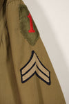 Real 1940s U.S. Army Mackinaw Coat Jeep Coat, used, patch later added.