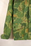 Authentic Fabric, Post-War Production, Authentic Mitchell Camouflage, Made from Shelter Half Fabric, 1st Model Jungle Fatigue Jacket, Used