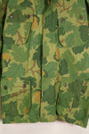 Authentic Fabric, Post-War Production, Authentic Mitchell Camouflage, Made from Shelter Half Fabric, 1st Model Jungle Fatigue Jacket, Used