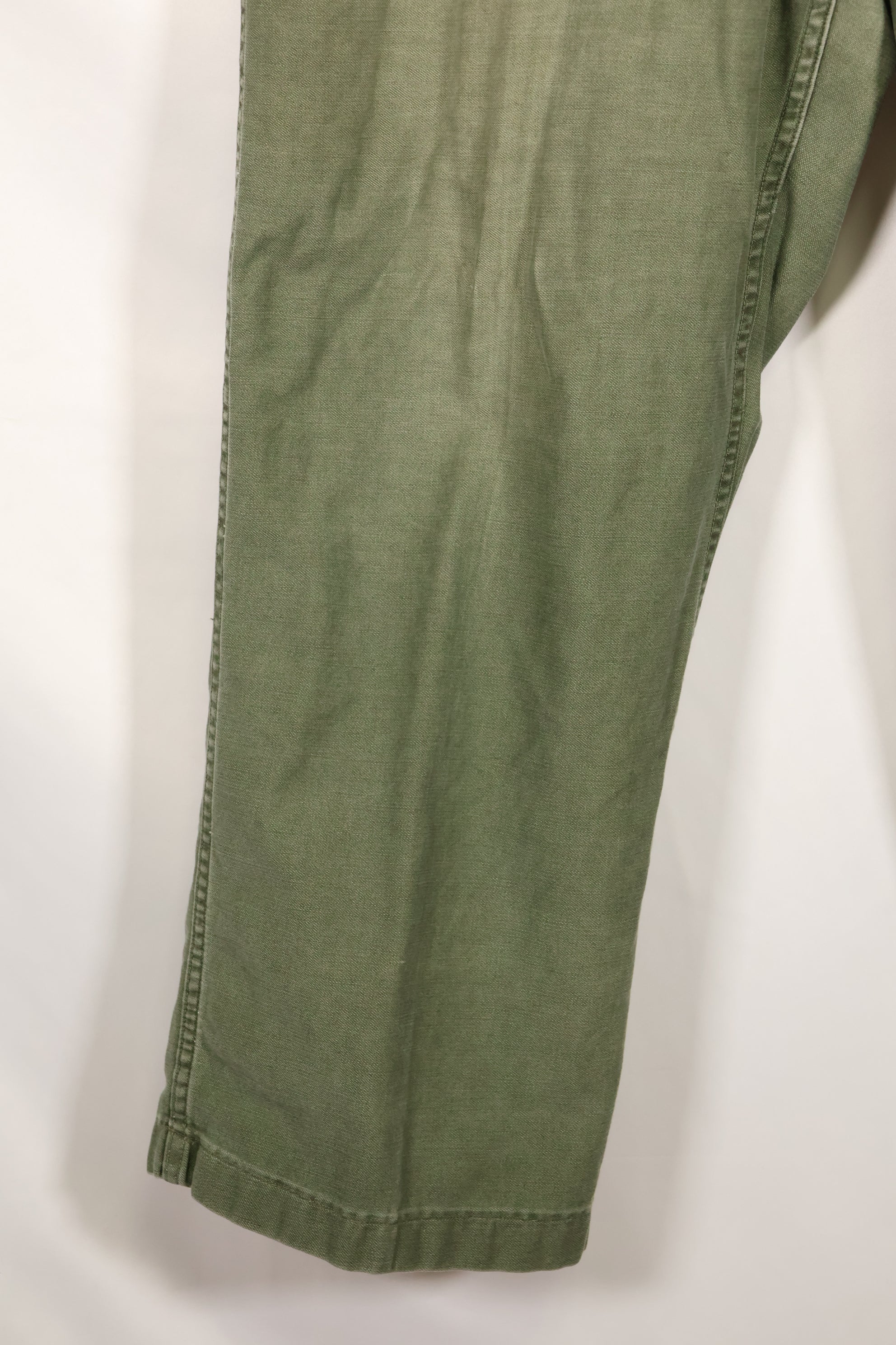 1961 contract, estimated size 36 OG-107 utility pants, baker pants, used.