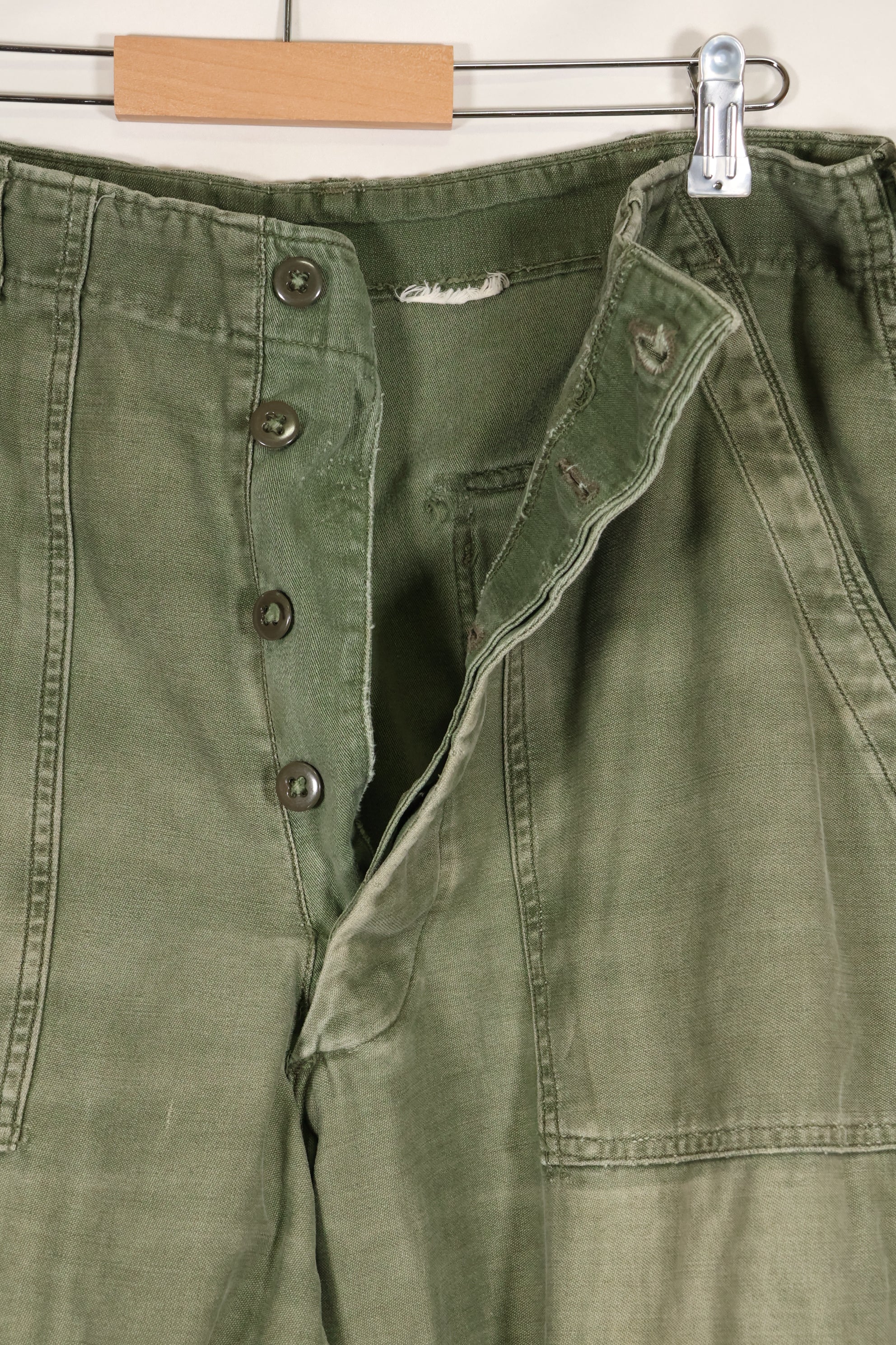 1961 contract, estimated size 36 OG-107 utility pants, baker pants, used.