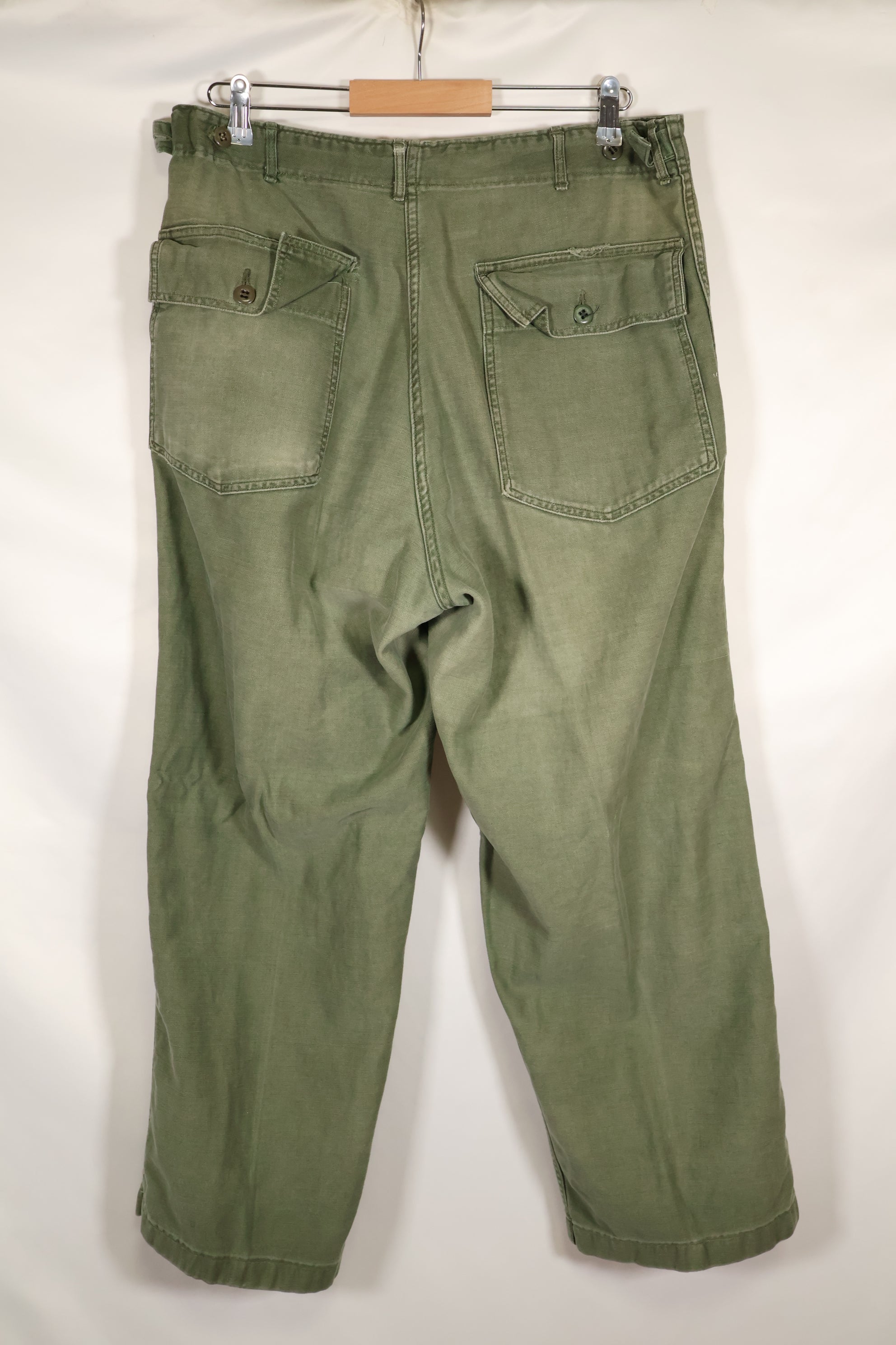1961 contract, estimated size 36 OG-107 utility pants, baker pants, used.