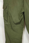 Estimated 1967 Contract 3rd Model Non Ripstop Jungle Fatigue Pants M-R Good Condition Used