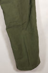 Early 1960s, estimated 34 OG-107 utility pants, baker pants, used.