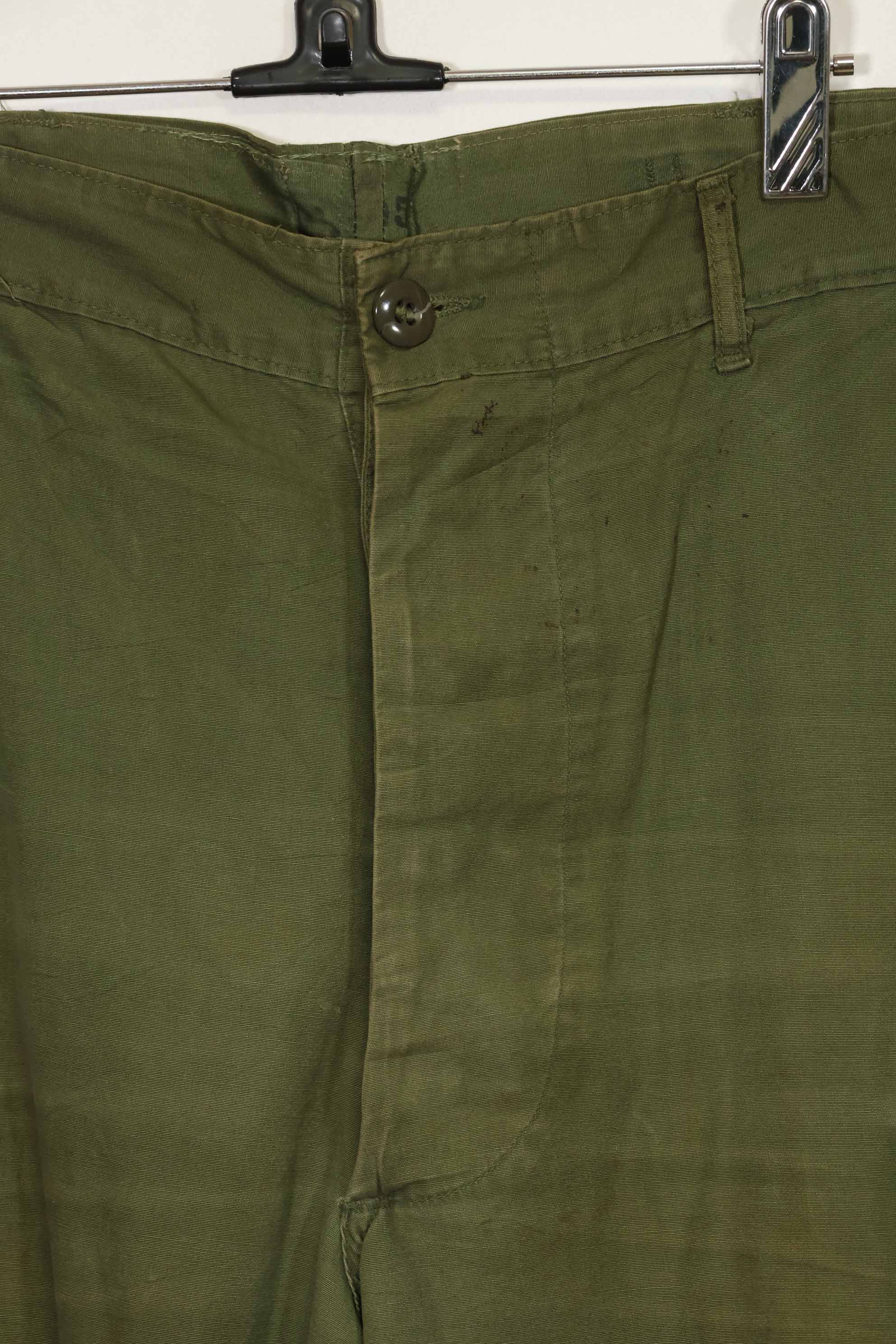 1967 Contract 3rd Model Jungle Fatigue Pants No Size Tag Used