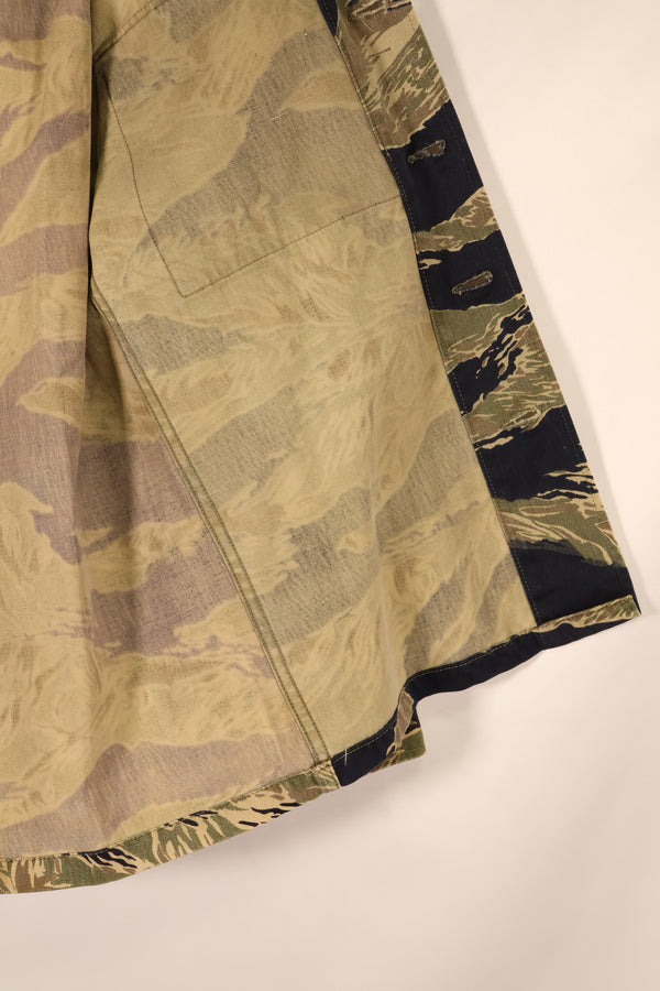 Circa 1965, Made in Japan, US-S, Okinawa Tiger Pattern, Tiger Stripe, US-cut shirt, JWD, Used