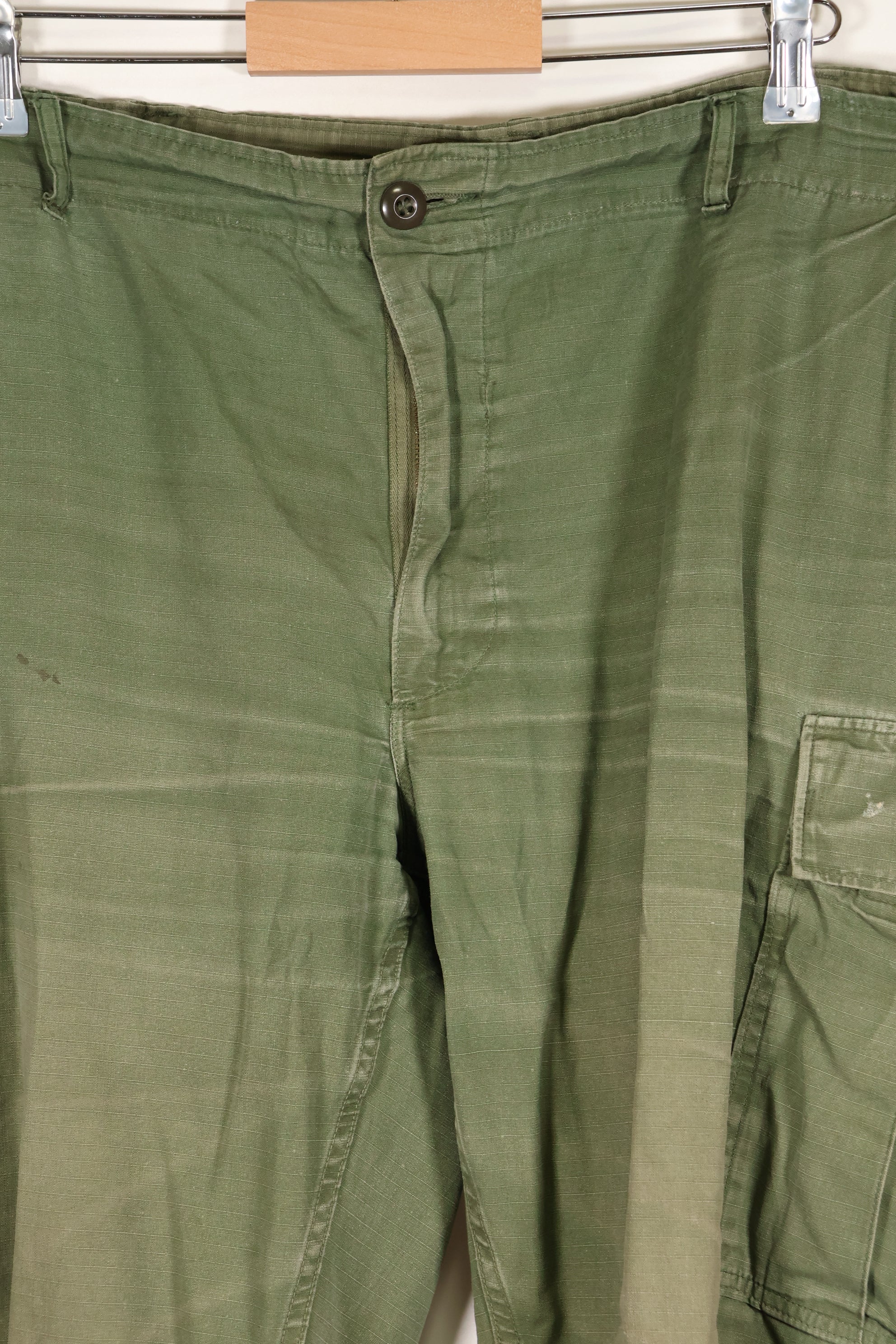 1969 Contract X-L-R 4th Model Jungle Fatigue Pants, used, largest size, rare.