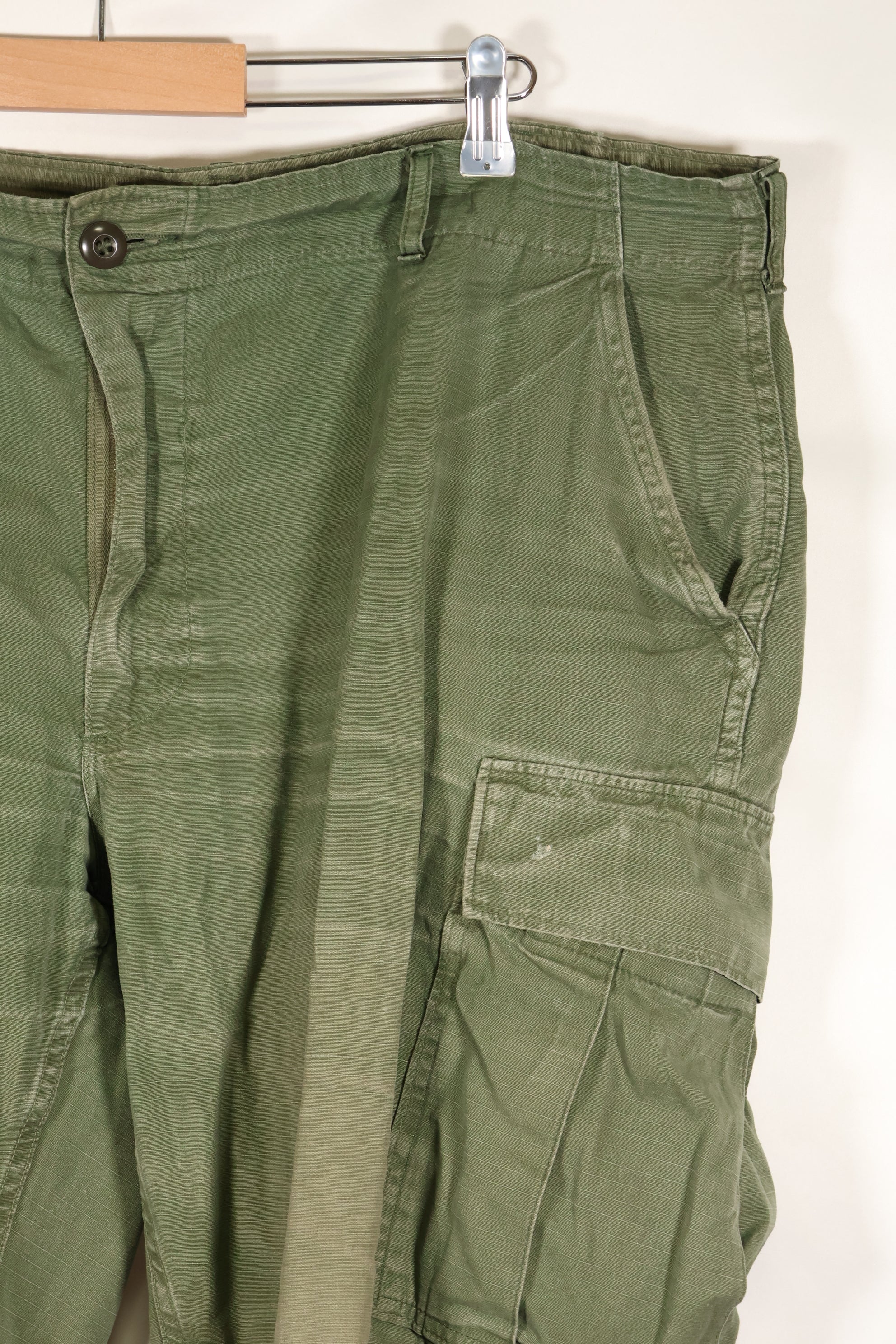 1969 Contract X-L-R 4th Model Jungle Fatigue Pants, used, largest size, rare.