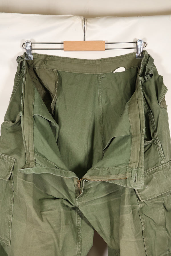 1969 Contract X-L-R 4th Model Jungle Fatigue Pants, used, largest size, rare.