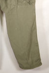 1969 Contract M-R 4th Model Jungle Fatigue Pants, stained, faded, used.