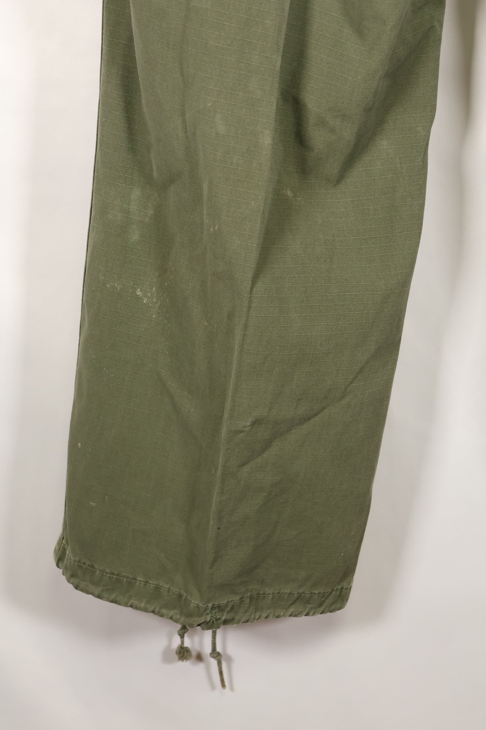 1969 Contract L-S 4th Model Jungle Fatigue Pants, used with fading.