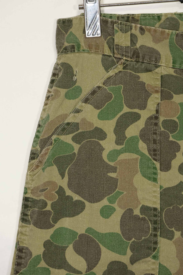 1970s civilian frogskin camouflage hunting pants, used.