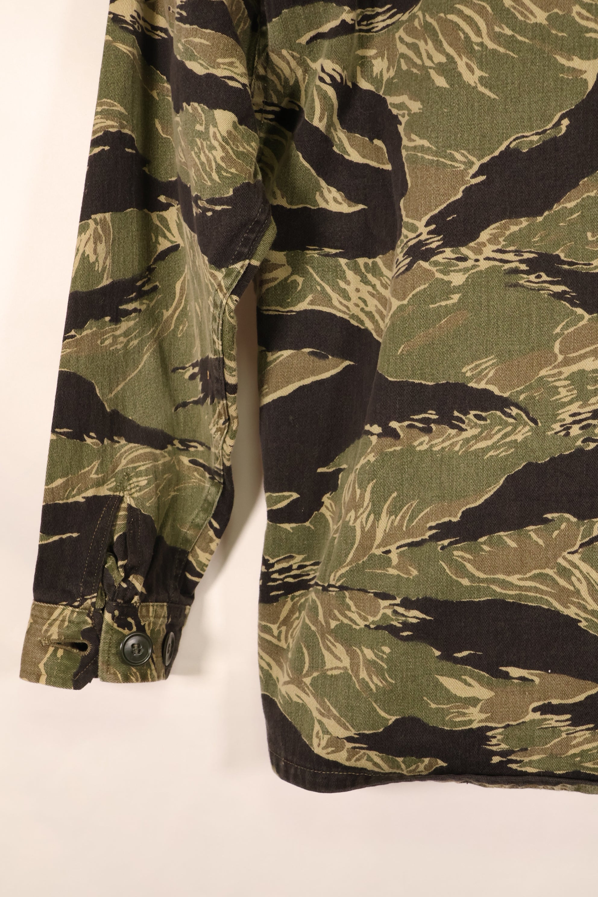 Circa 1965–66 | A-M | Okinawa Tiger | JWD | Asian Cut | Tiger Stripe Shirt | Minimal Fading | Used