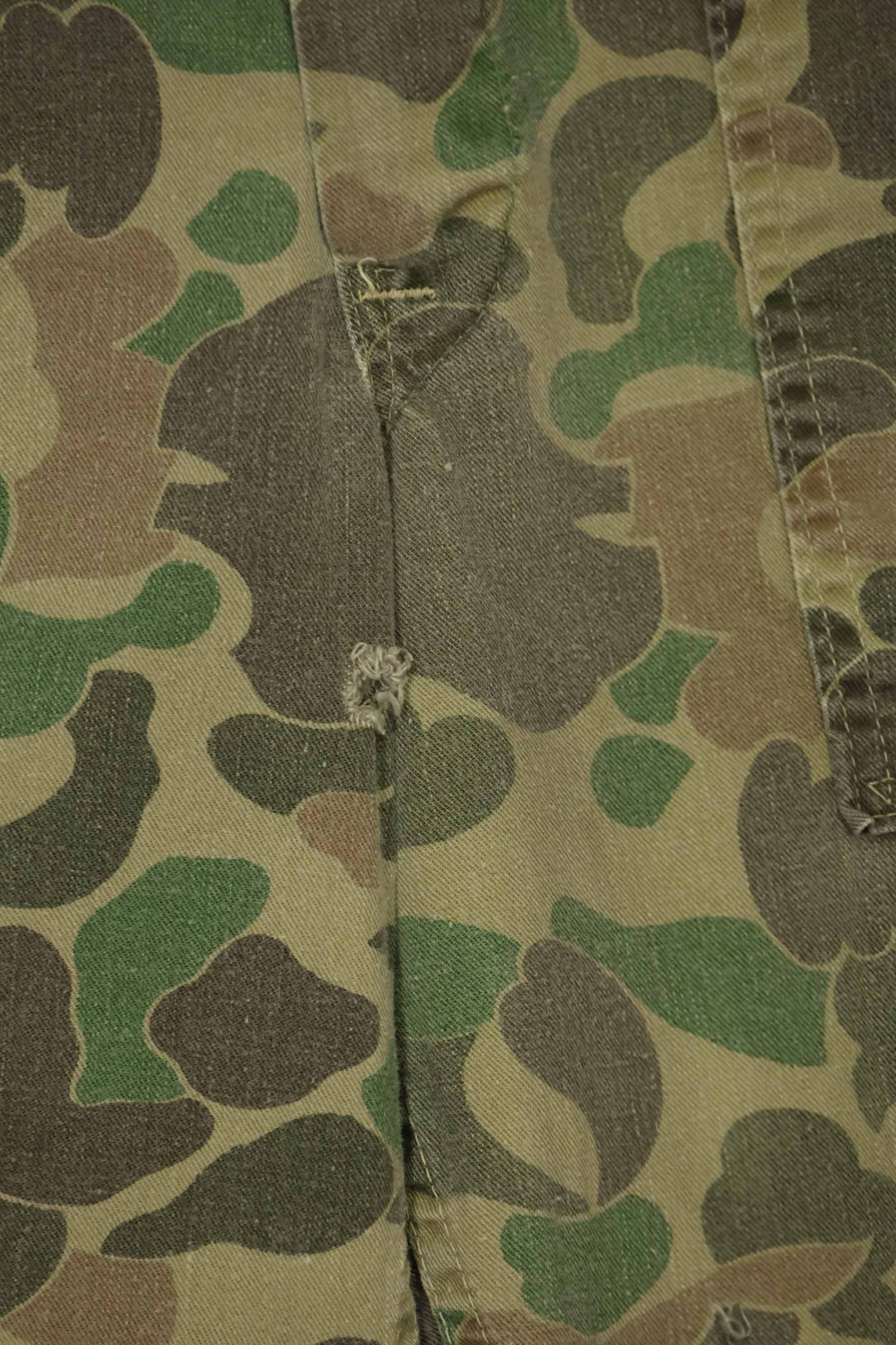 1970s civilian frogskin camouflage hunting pants, used.