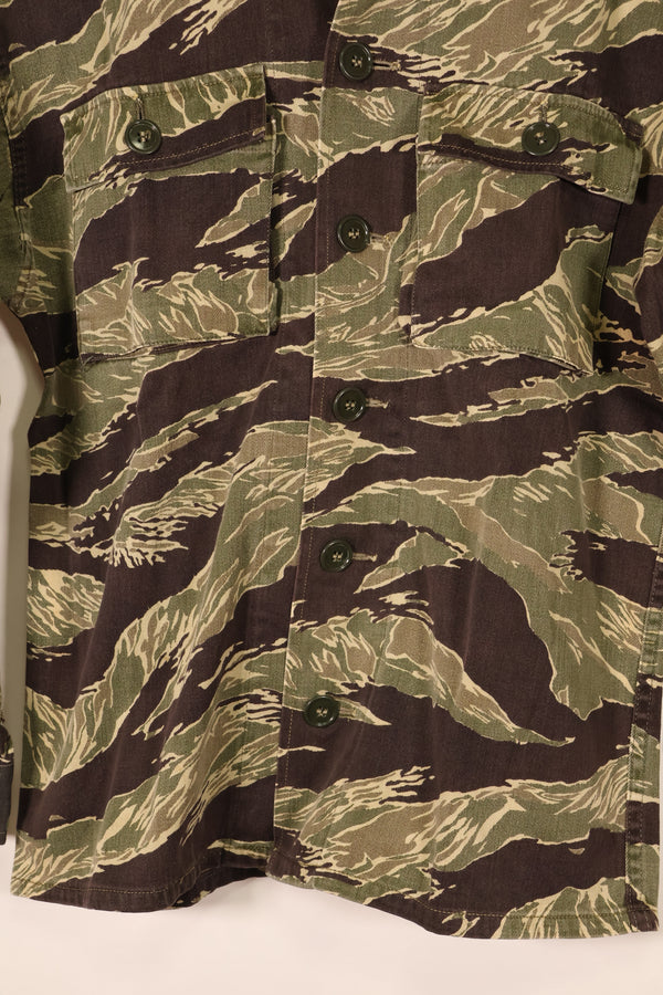Circa 1965–65 | Okinawa Tiger Pattern | JWD | Tiger Stripe | Asian Cut | Shirt | Used