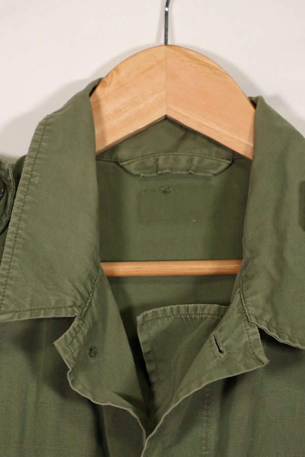 Real 1963 1st Model Jungle Fatigue Jacket, patch marks, faded.