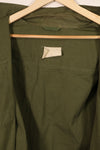 Real Lot circa 1966-1967 3rd Model Jungle Fatigue Jacket L-L Used