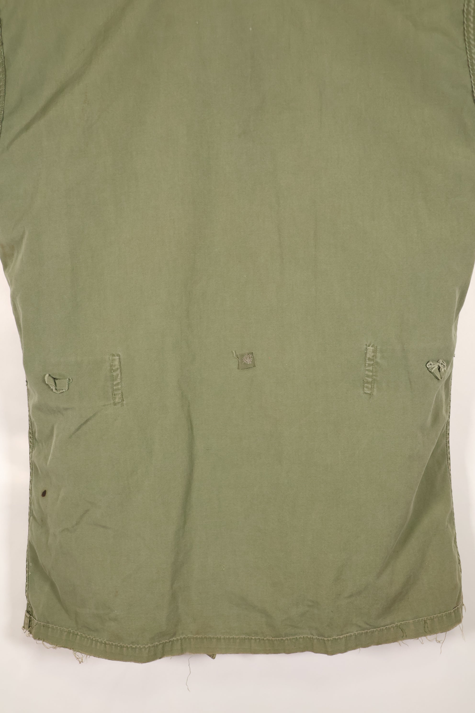 1963 Contract, estimated SMALL 1st Model Jungle Fatigue Jacket, used, stains, scratches.