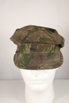 Real Okinawa Tiger Pattern CIDG Hat Tiger Stripe Hat, faded, used.