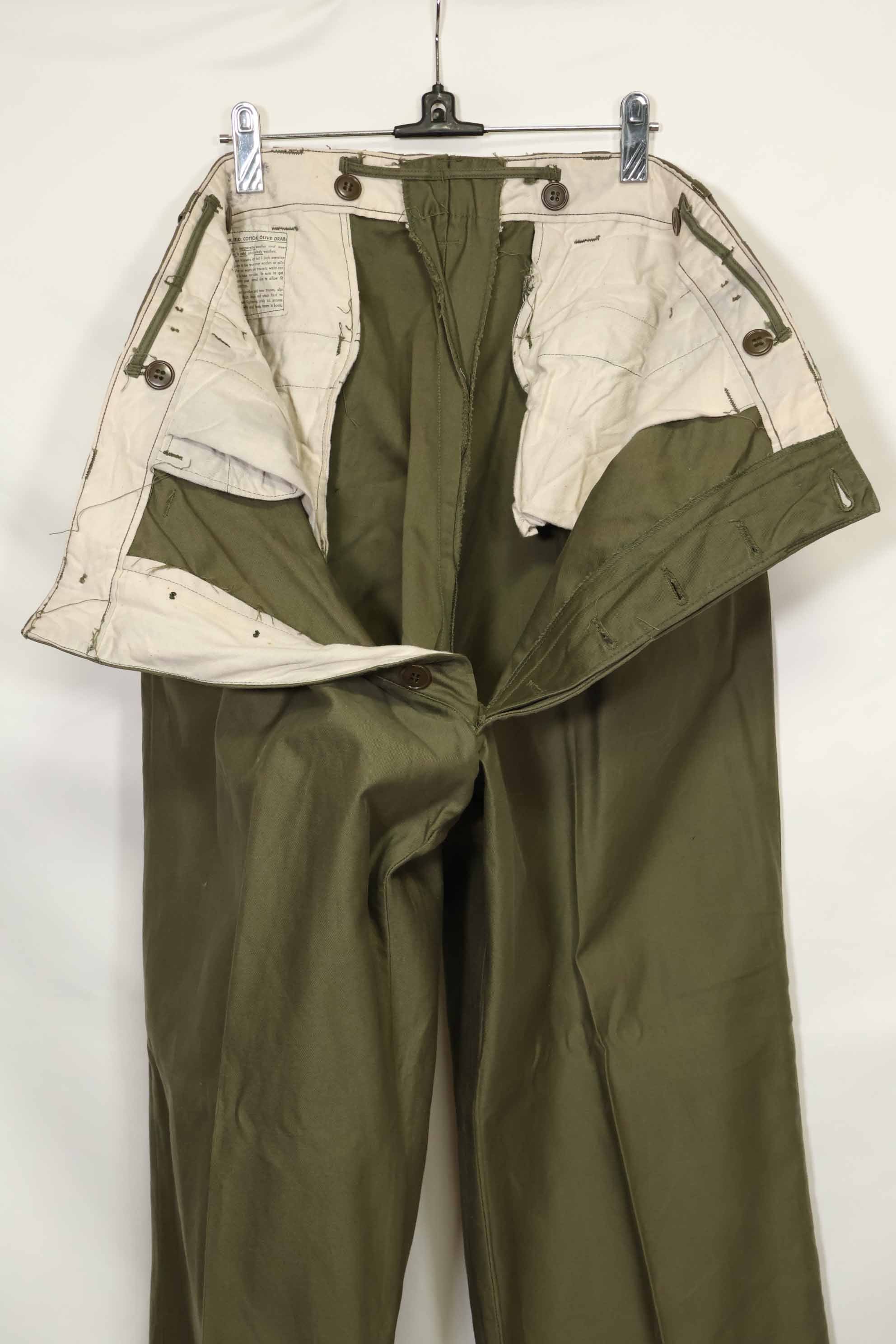 1940s-50s US Army M45 cotton field pants, near unused.