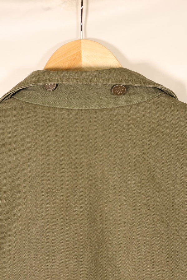 Early 1940s, Size 42R, U.S. Army M43 HBT Utility Jacket, Faded, Used