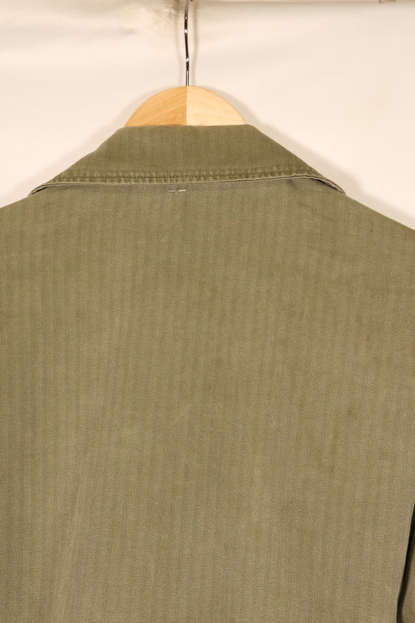 Late 1940s–1950s, U.S. Army, M-47 HBT Utility Shirt with Patches, Used