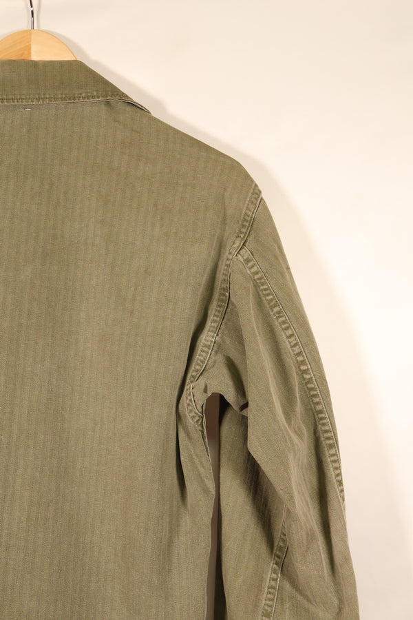 Late 1940s–1950s, U.S. Army, M-47 HBT Utility Shirt with Patches, Used