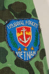 Late 1960s-early 1970s U.S. Navy advisor shirt, frogskin camouflage, locally sourced, used.