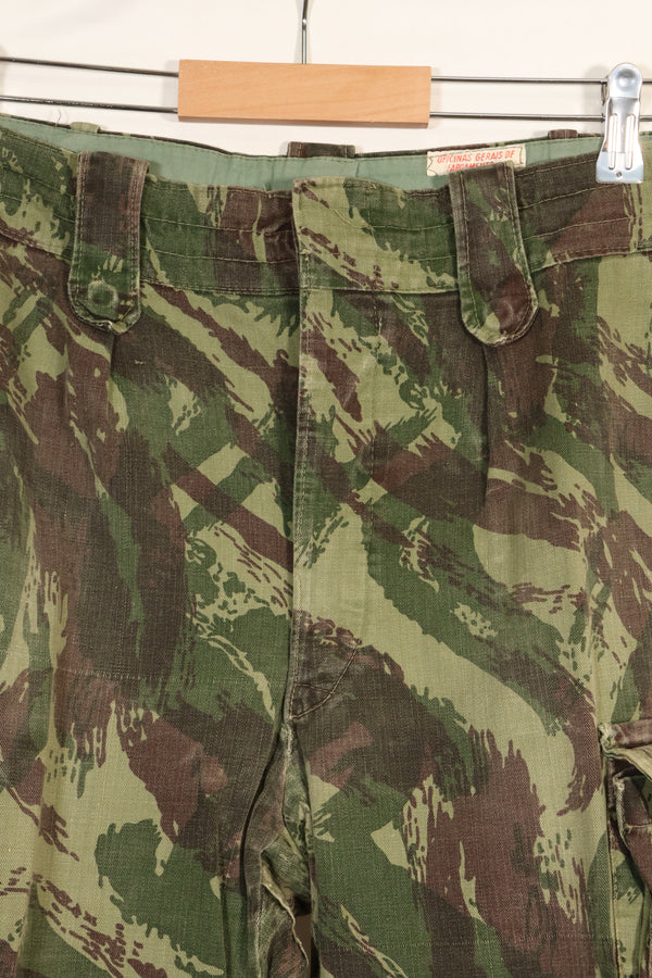 1960s-70s Portuguese Army Lizard Camouflage Cargo Pants, used.