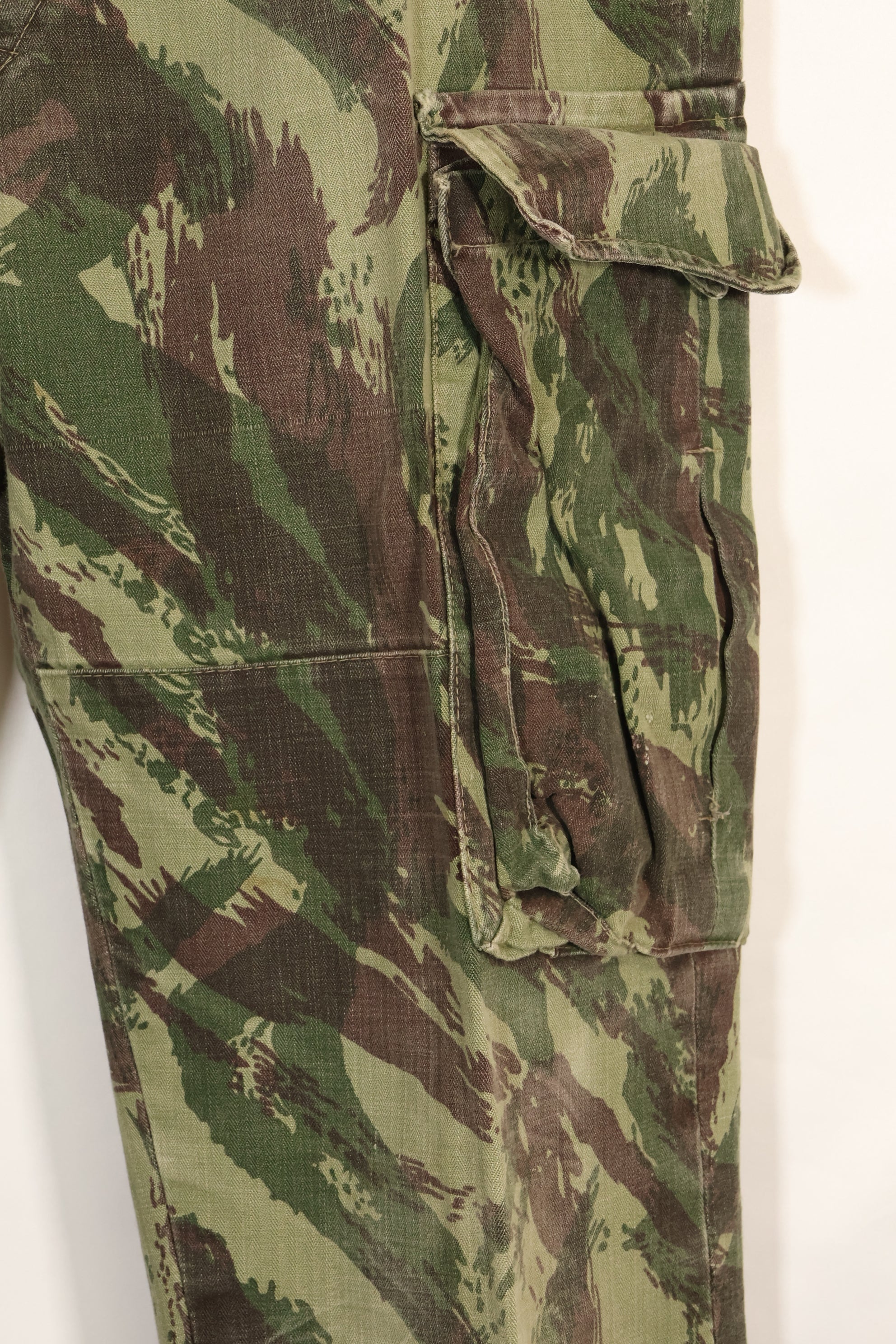 1960s-70s Portuguese Army Lizard Camouflage Cargo Pants, used.