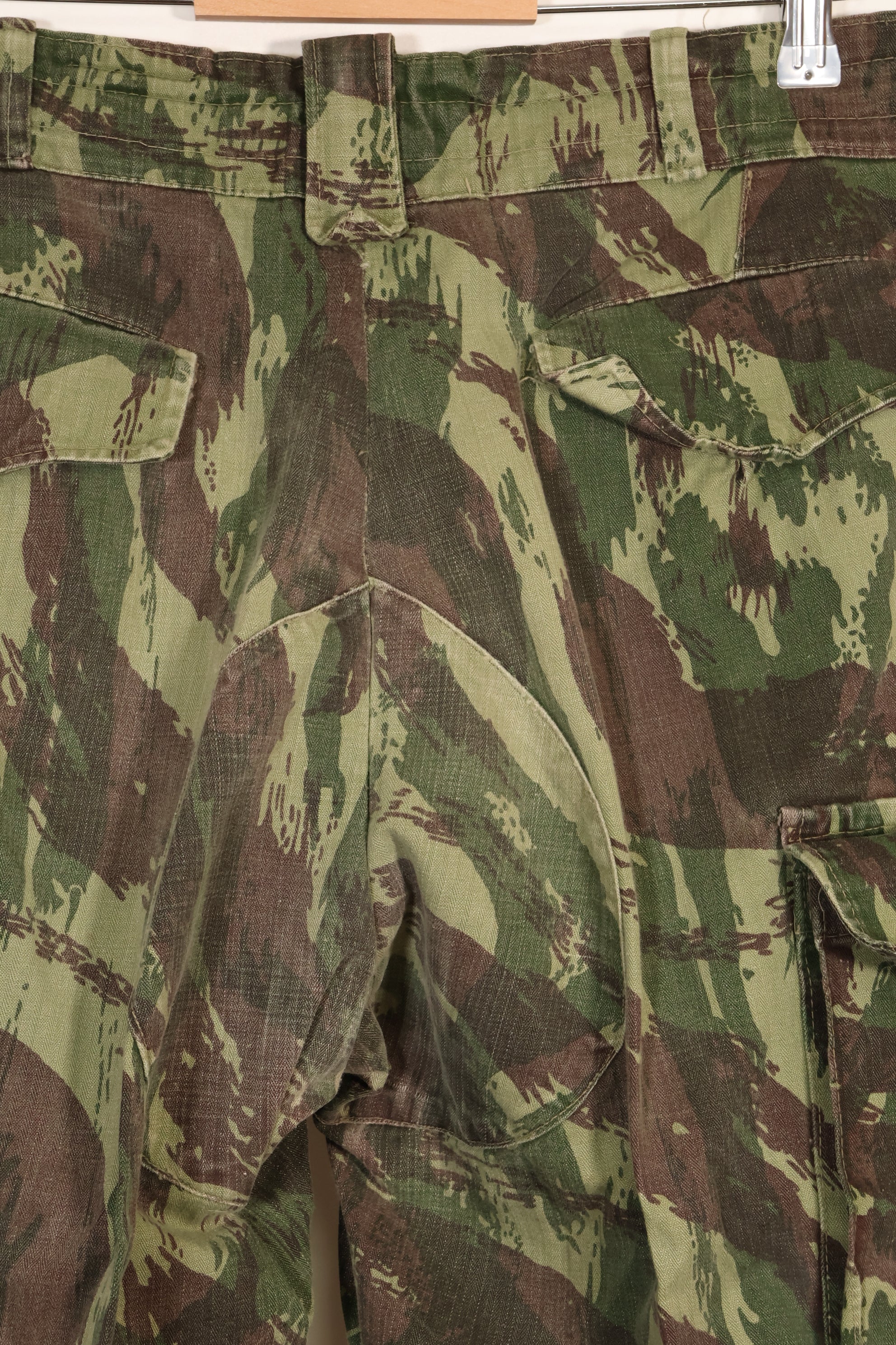 1960s-70s Portuguese Army Lizard Camouflage Cargo Pants, used.