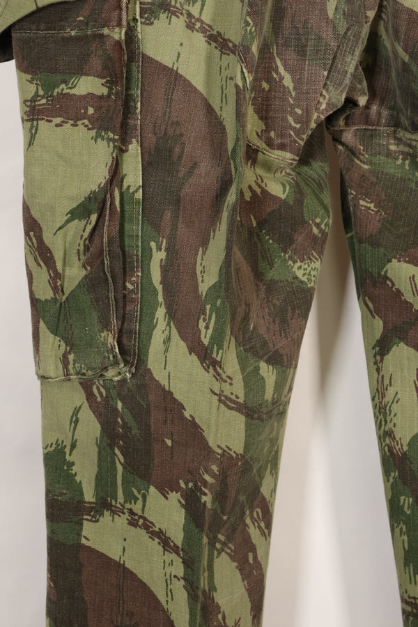 1960s-70s Portuguese Army Lizard Camouflage Cargo Pants, used.