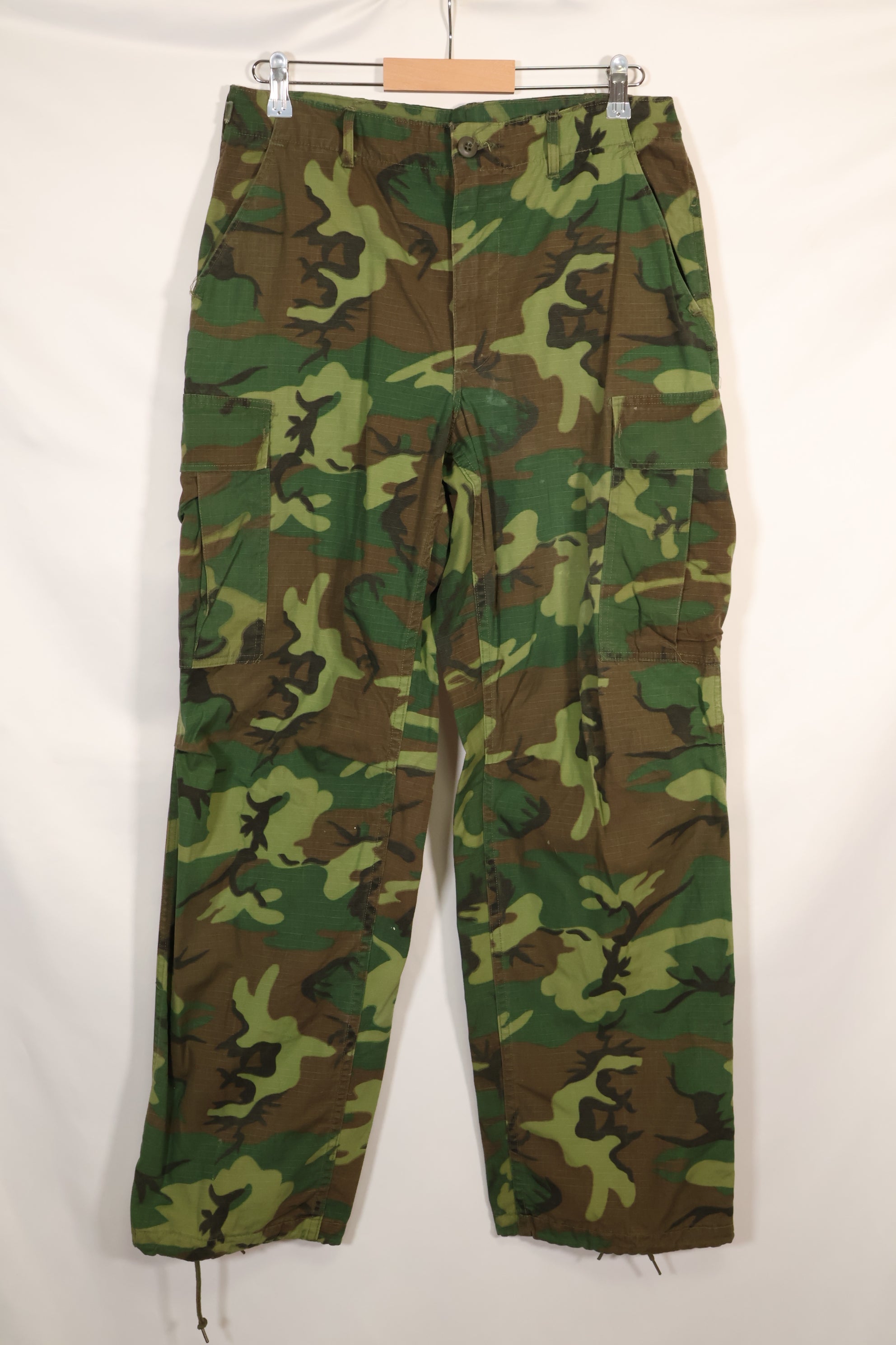 1969 Contract M-L Ripstop Fabric ERDL Leaf Camouflage Pants Used