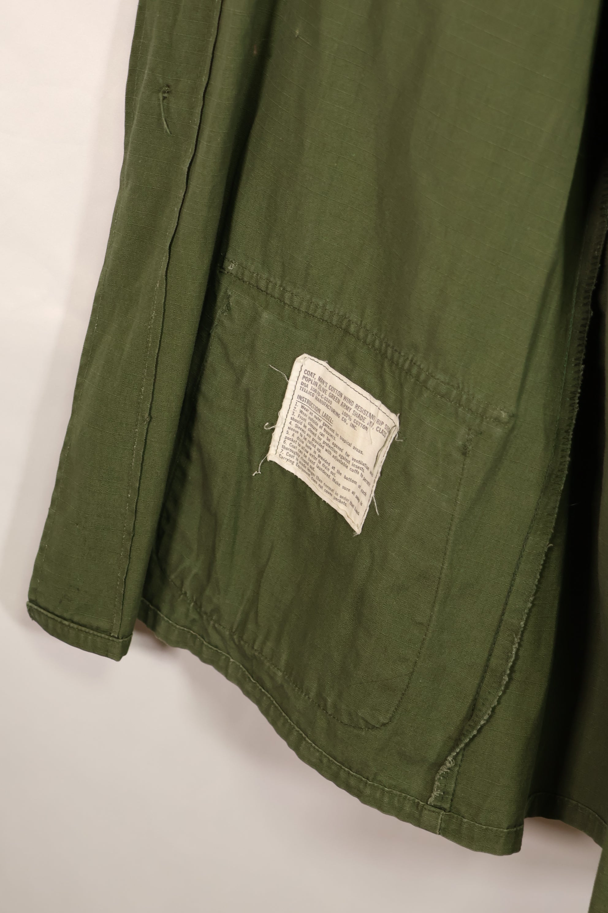 Real 1970 4th Model Jungle Fatigue Jacket M-R first patch used