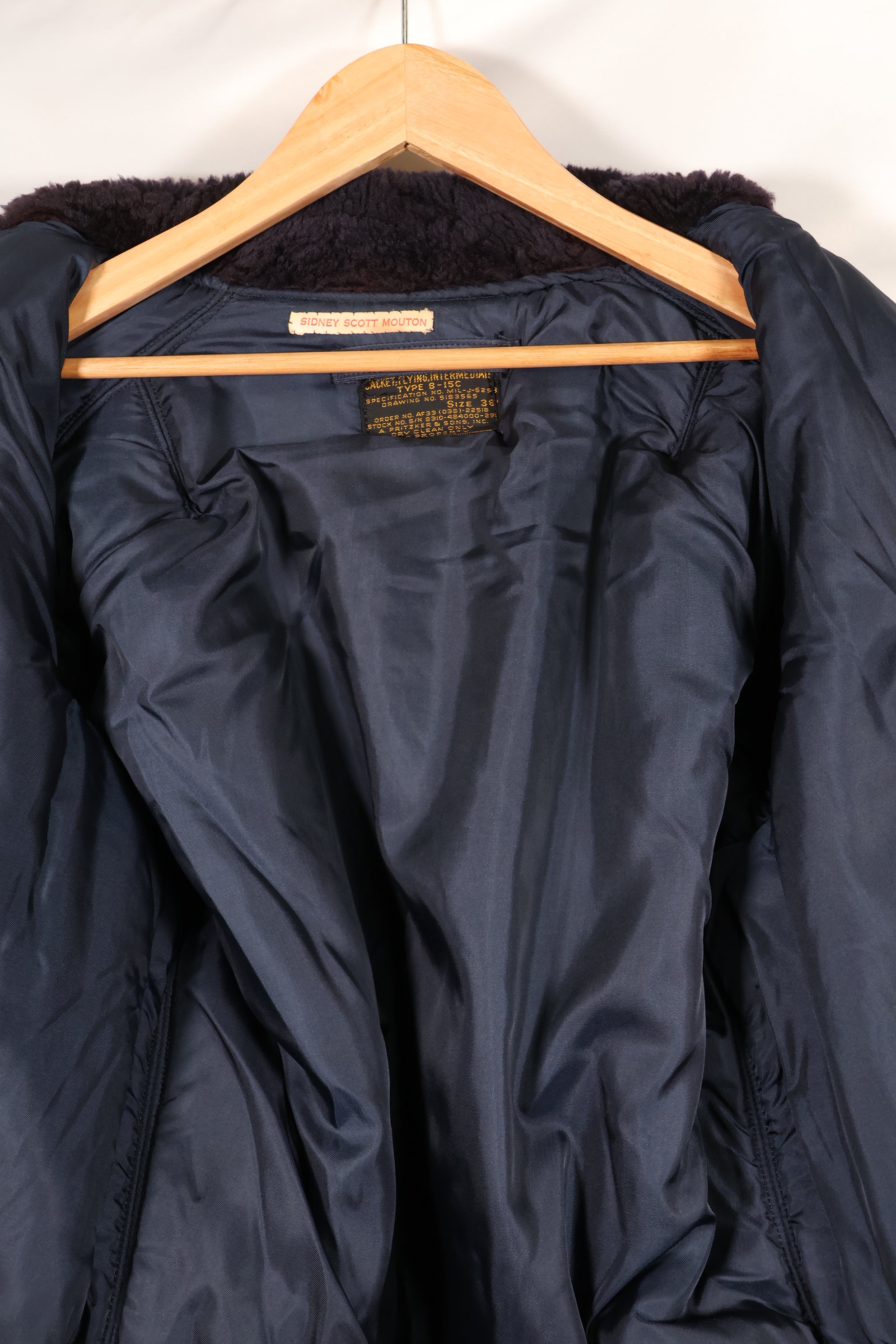 Early 1950s 38 USAF B-15C Flight Jacket Intermediate Zone Used