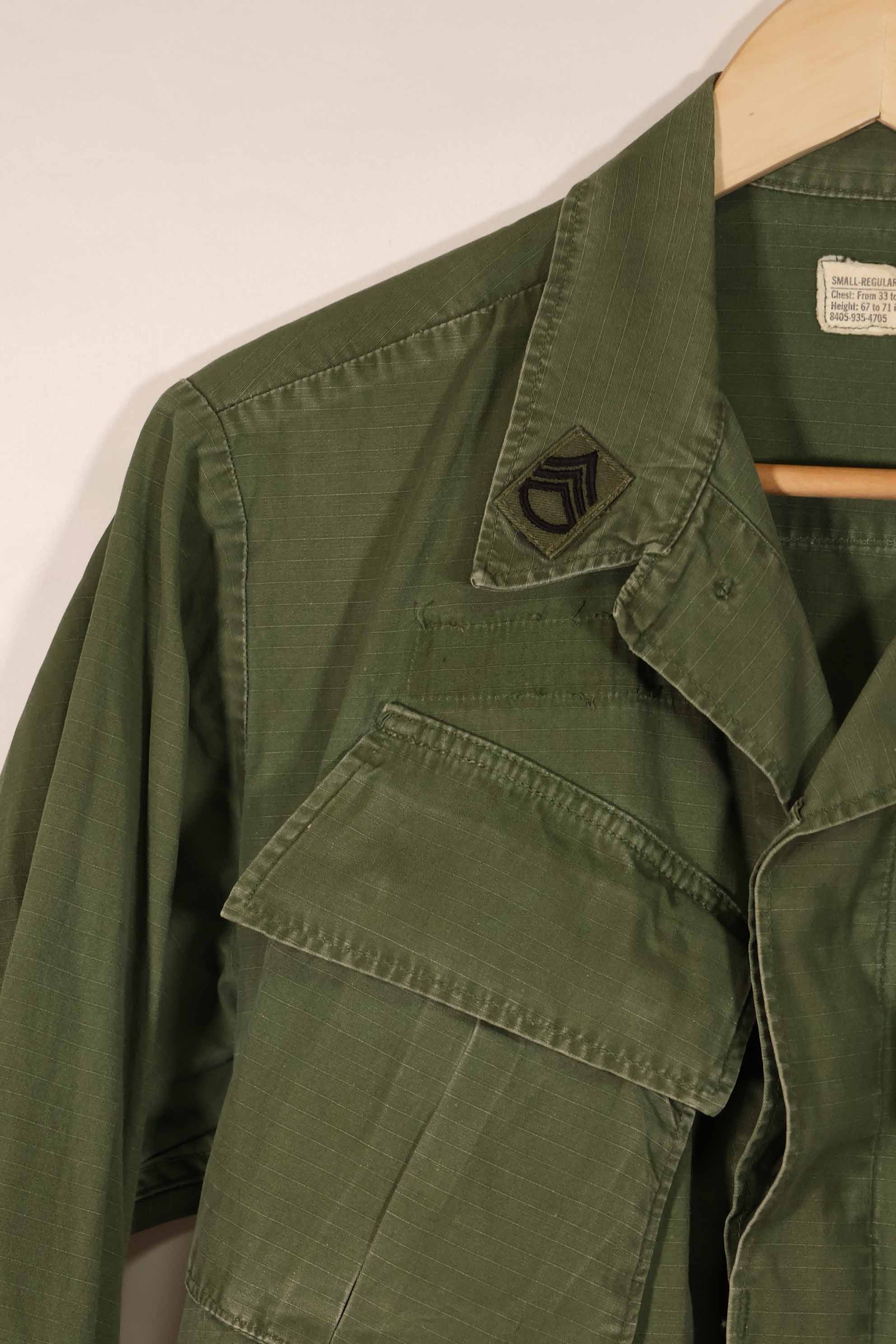 Real 1969 4th Model Jungle Fatigue Jacket 82nd Airborne Division S-R Used