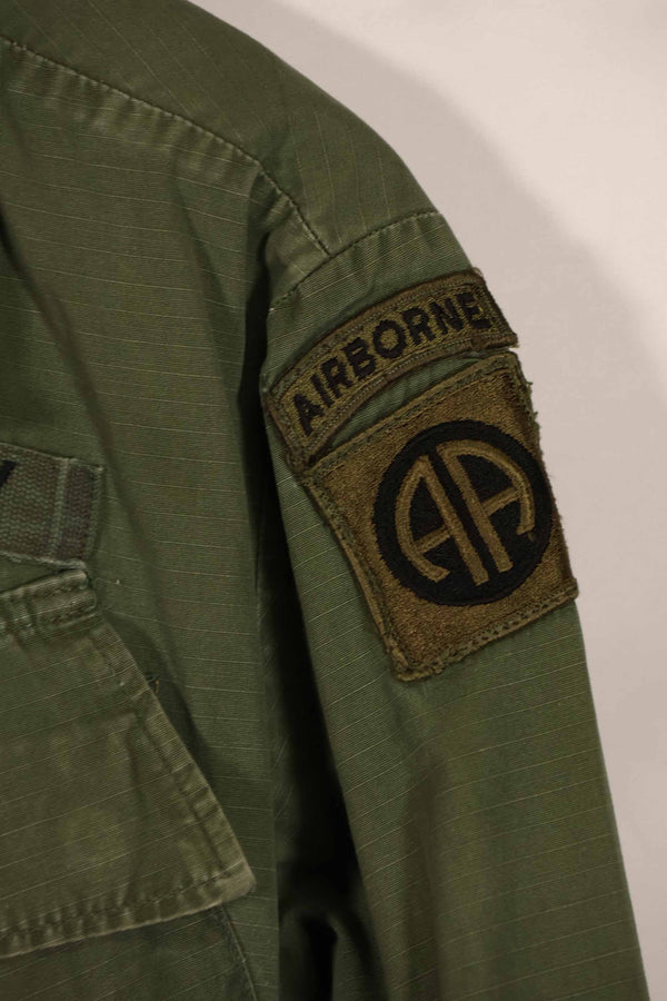 Real 1969 4th Model Jungle Fatigue Jacket 82nd Airborne Division S-R Used