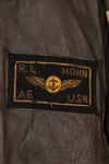 1968 contract size 42 US Navy G-1 flight jacket FAIRECONRON ONE used