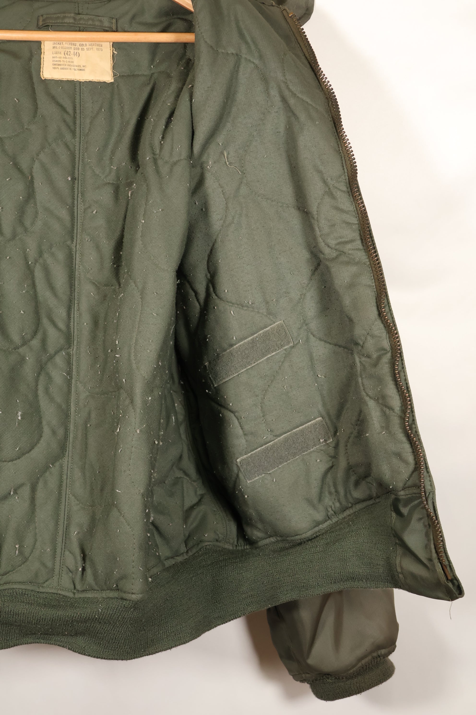 1976 Contract LARGE US Navy CWU-45P Flight Jacket Intermediates Used